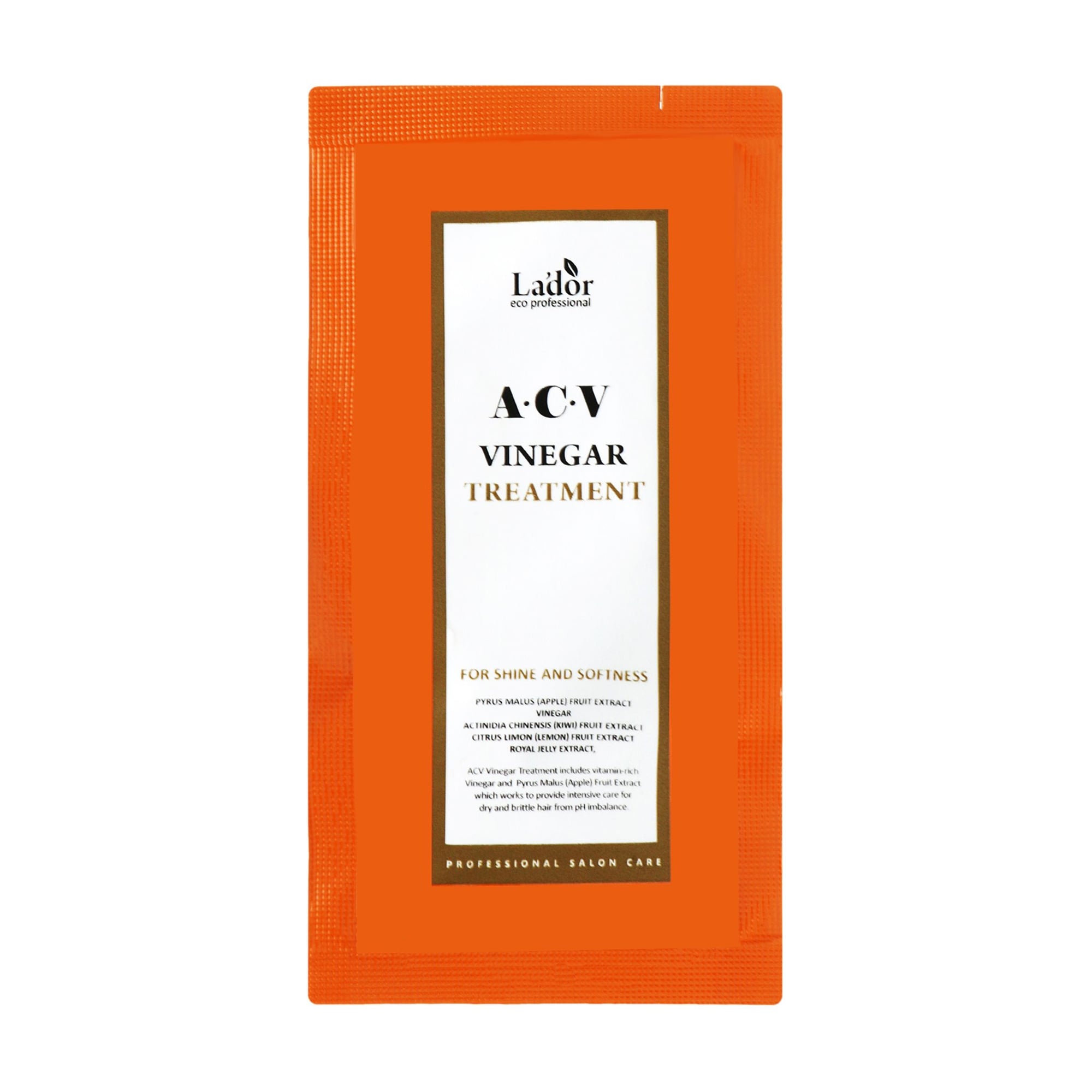 Маска для волосся La'dor ACV Vinegar Treatment для блиску і м`якості волосся, з яблучним оцтом, 10 мл