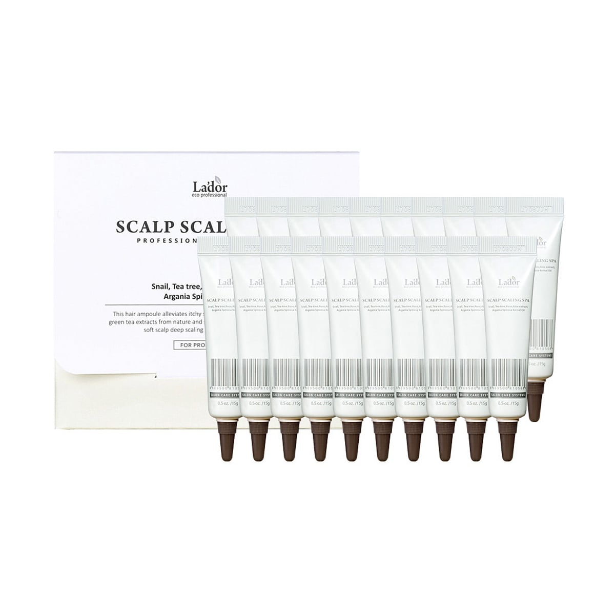 Очищувальний спа-пілінг для шкіри голови La'dor Scalp Scaling Spa Ampoule, 20*15 г